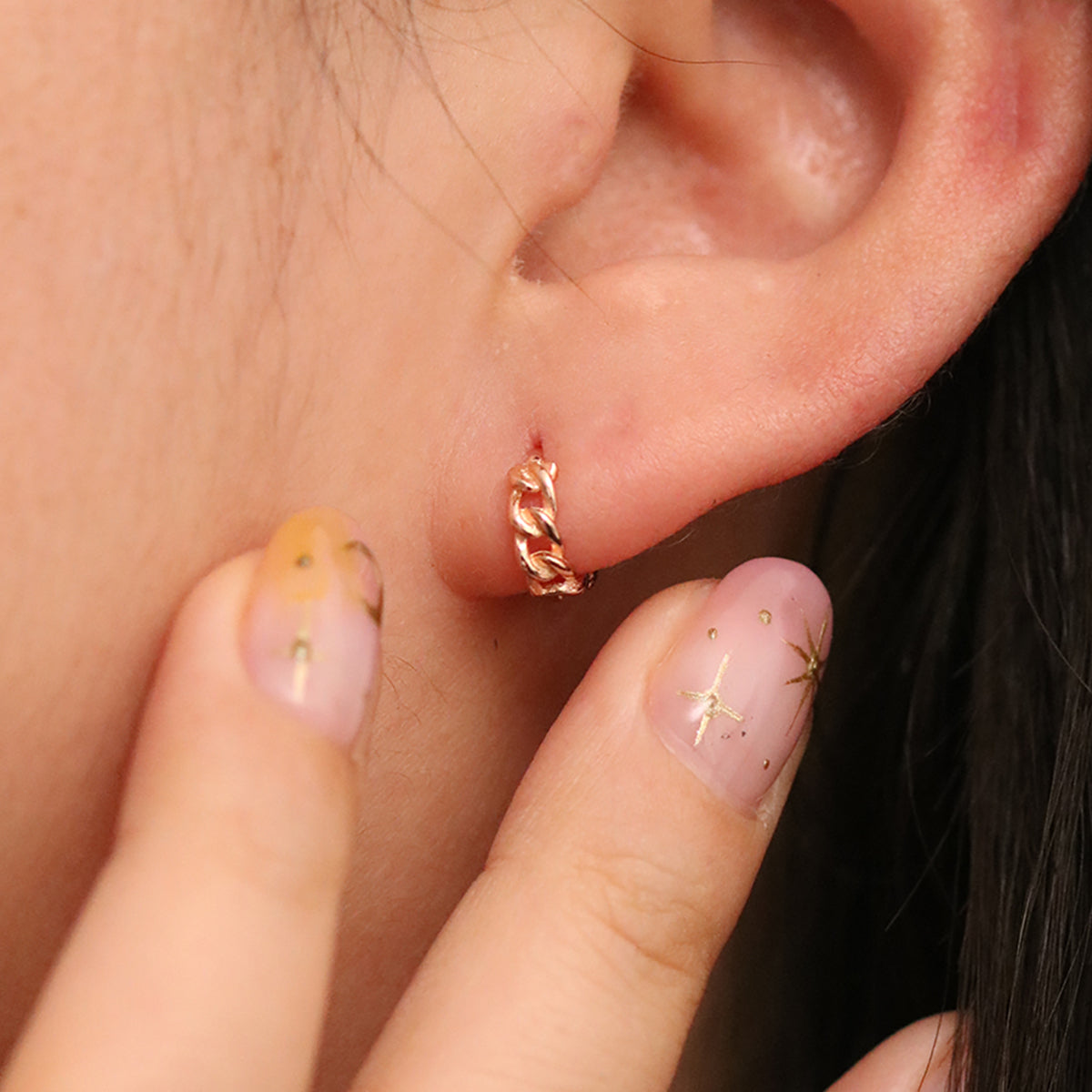 8mm Rope Huggie Earrings