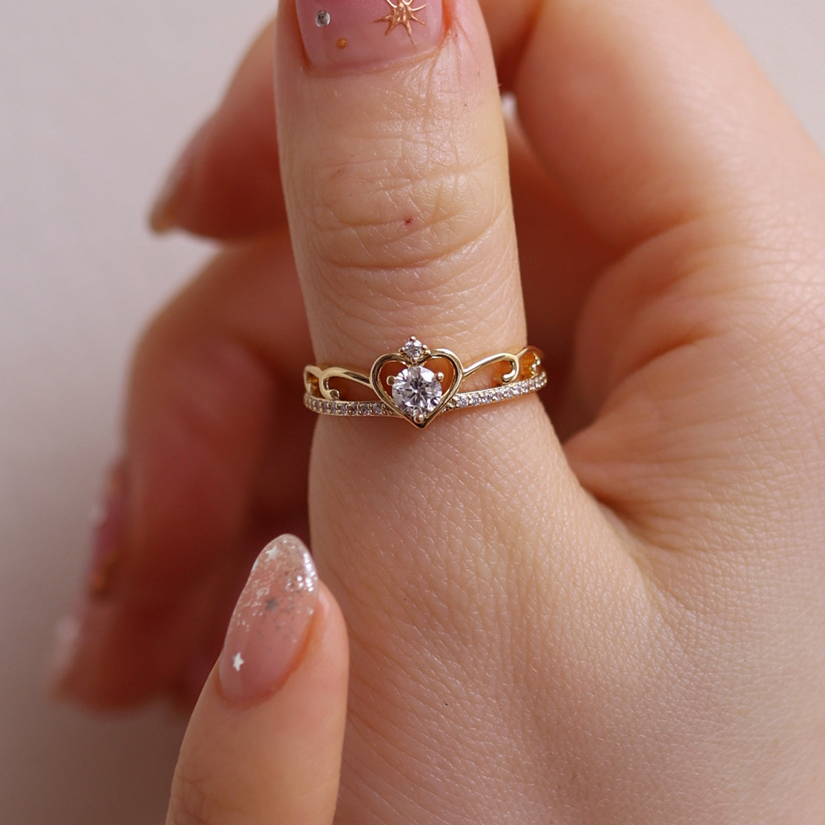 Princess crown ring