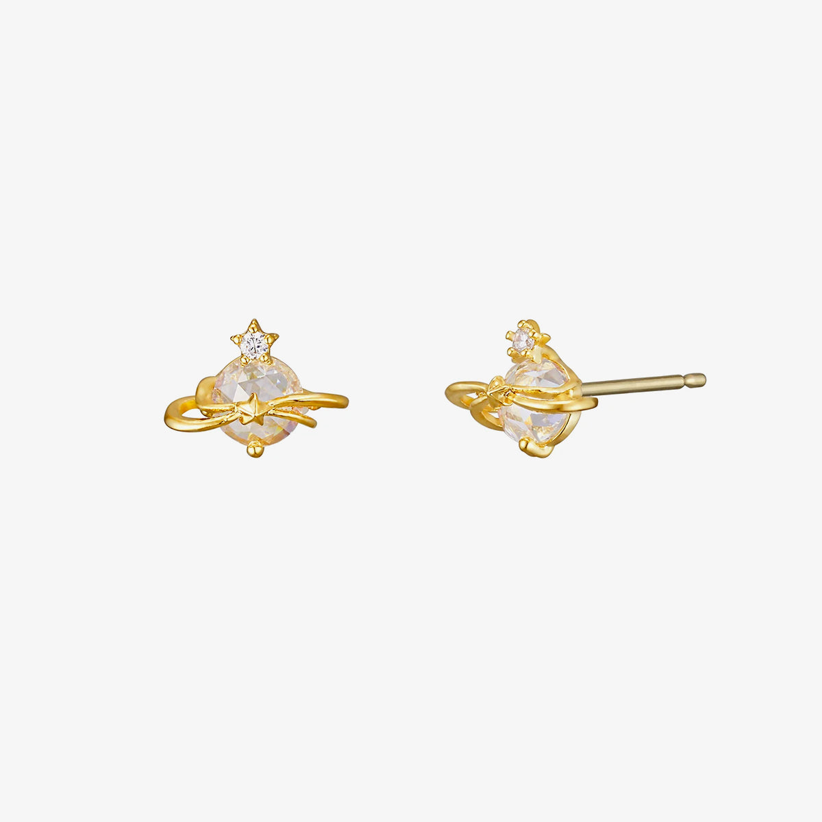 Princess saturn earrings