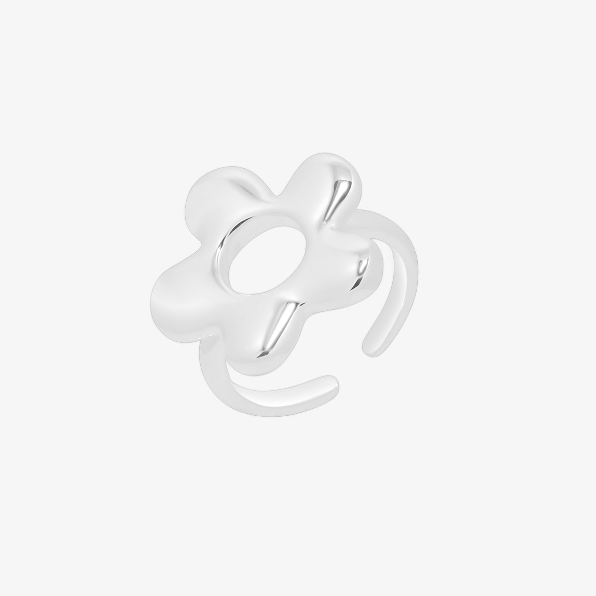 Daisy Adjustable Silver Ring crafted from high-quality silver, featuring a timeless daisy design with an adjustable fit for everyday elegance.