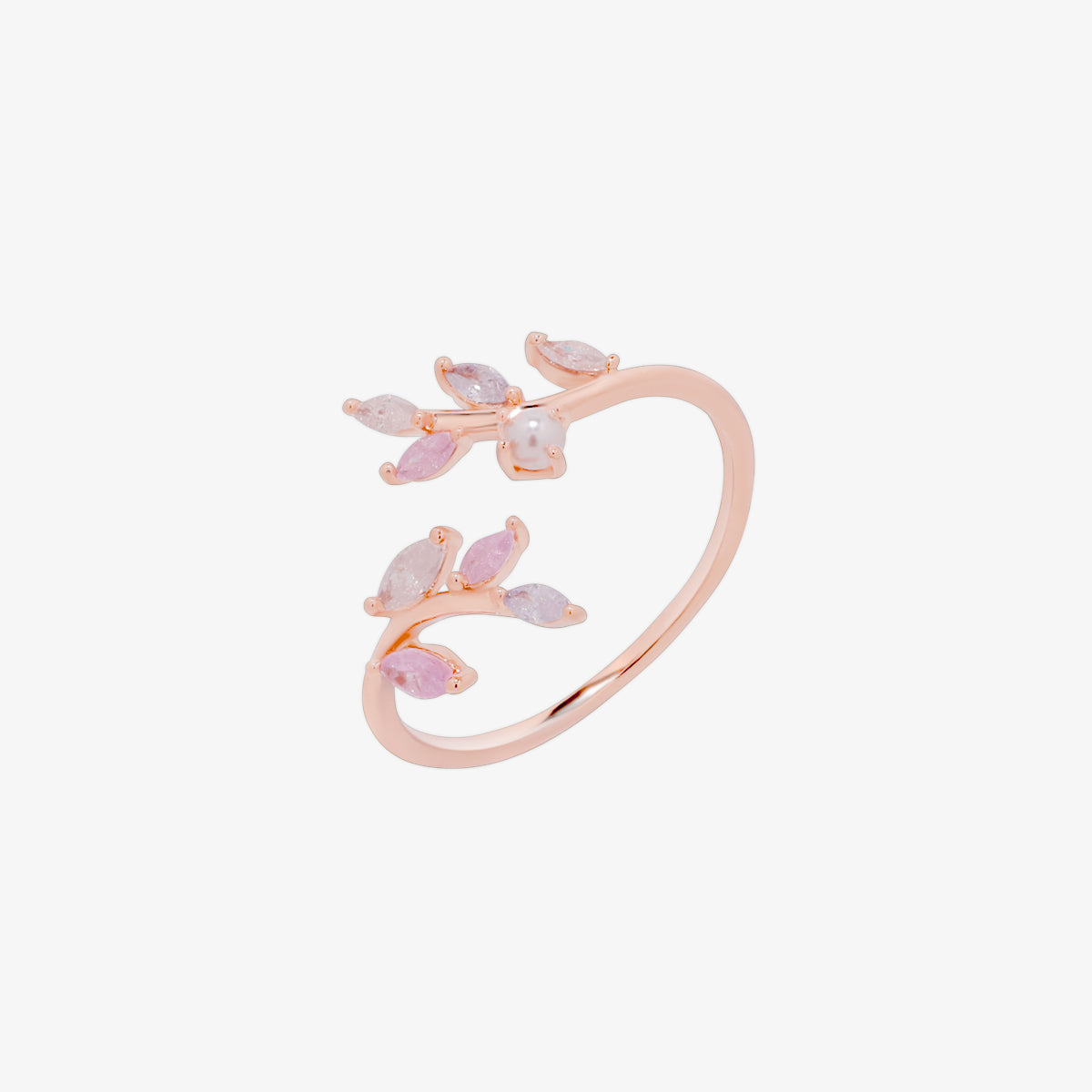 Elegant pearl vine ring with delicate vine design and lustrous pearl for a timeless, feminine look