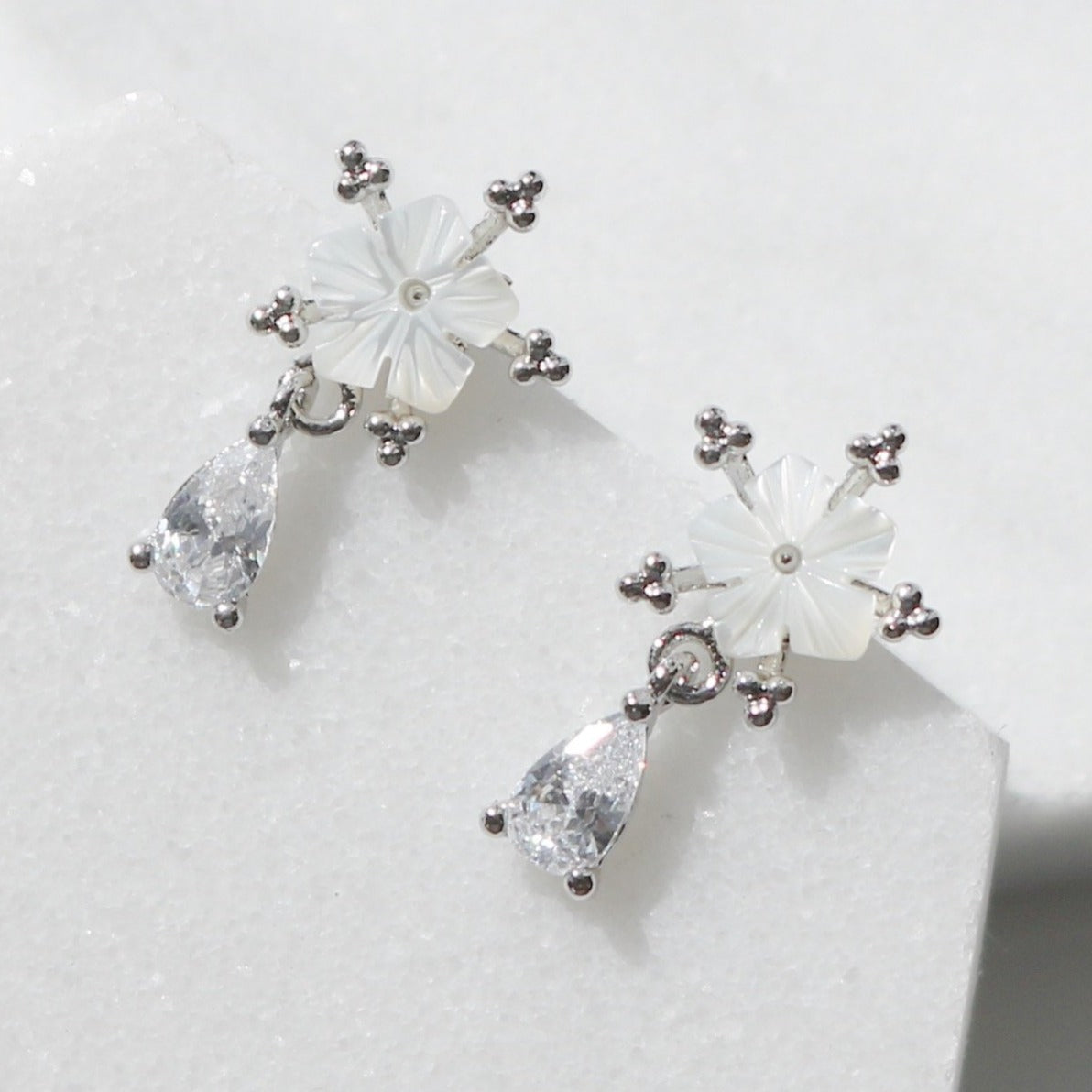 Lily dew drop earrings