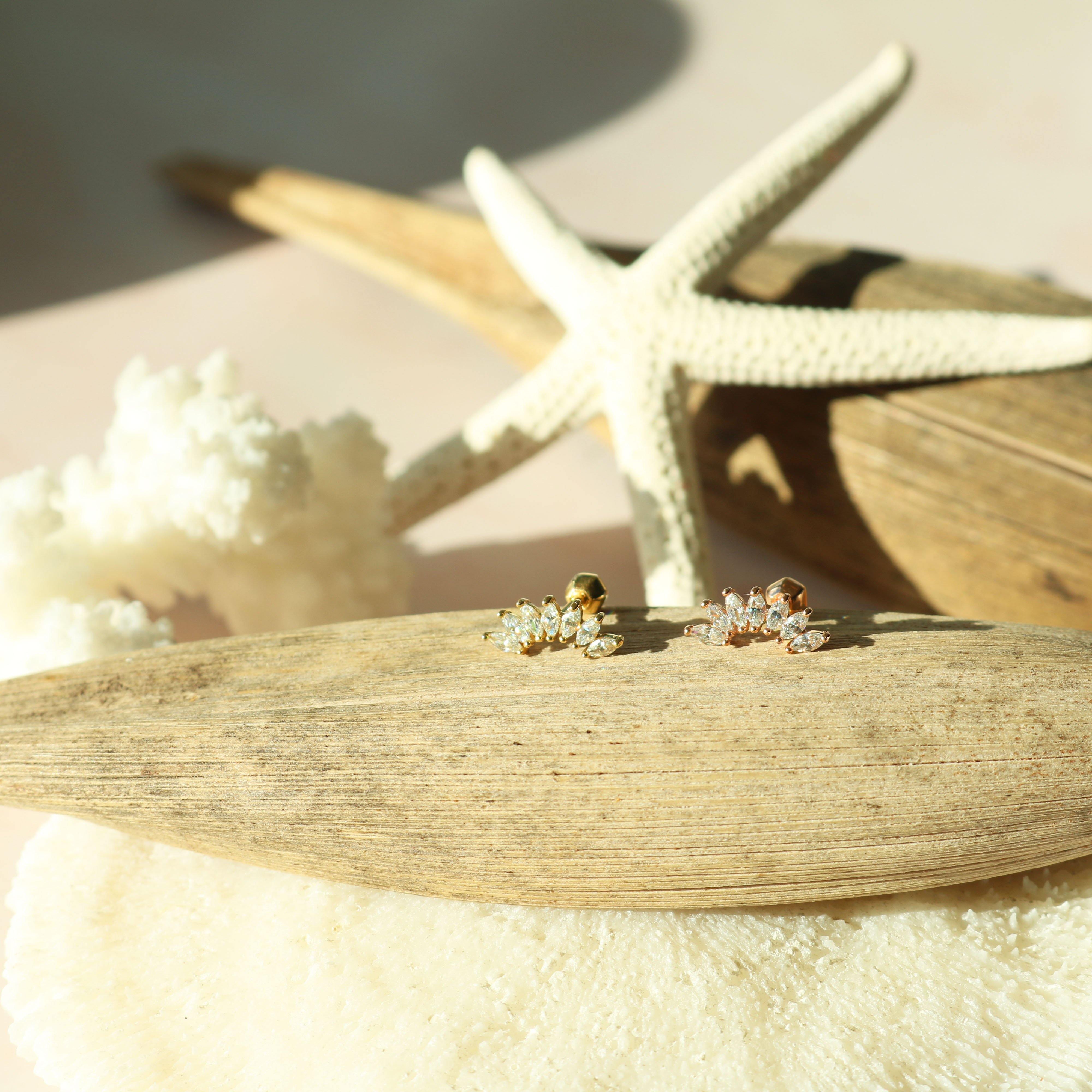 Crystal wing barbell - NABILONDON