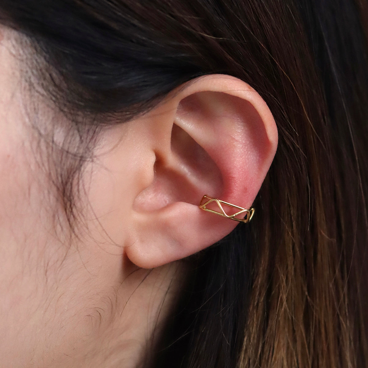 Relay Triangle Ear Cuff