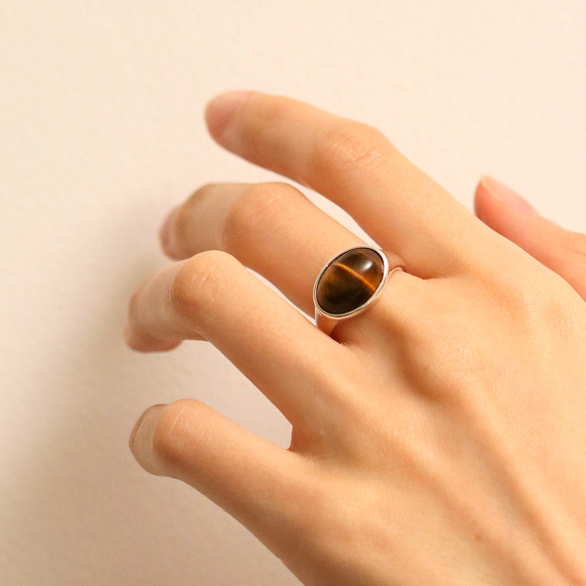 Tiger's eye ring