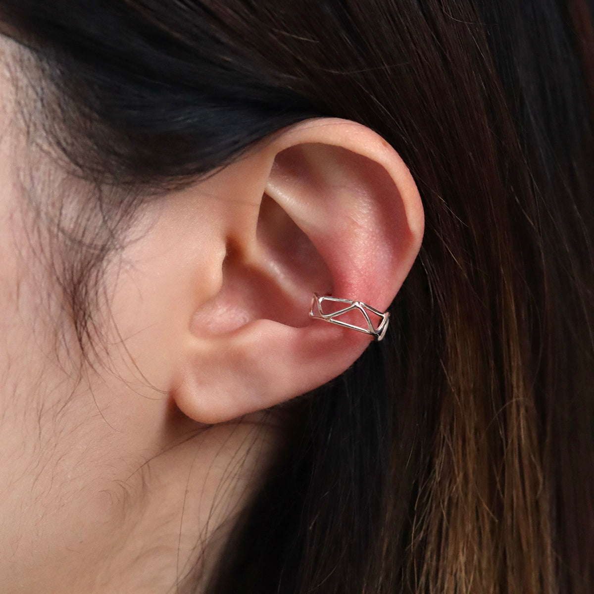 Relay Triangle Ear Cuff