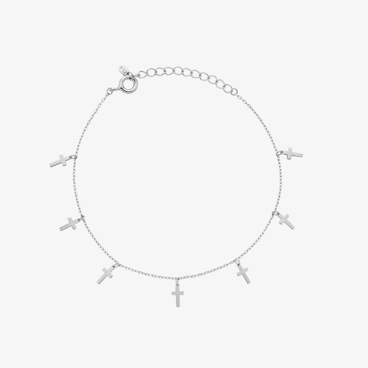 Cross drop bracelet