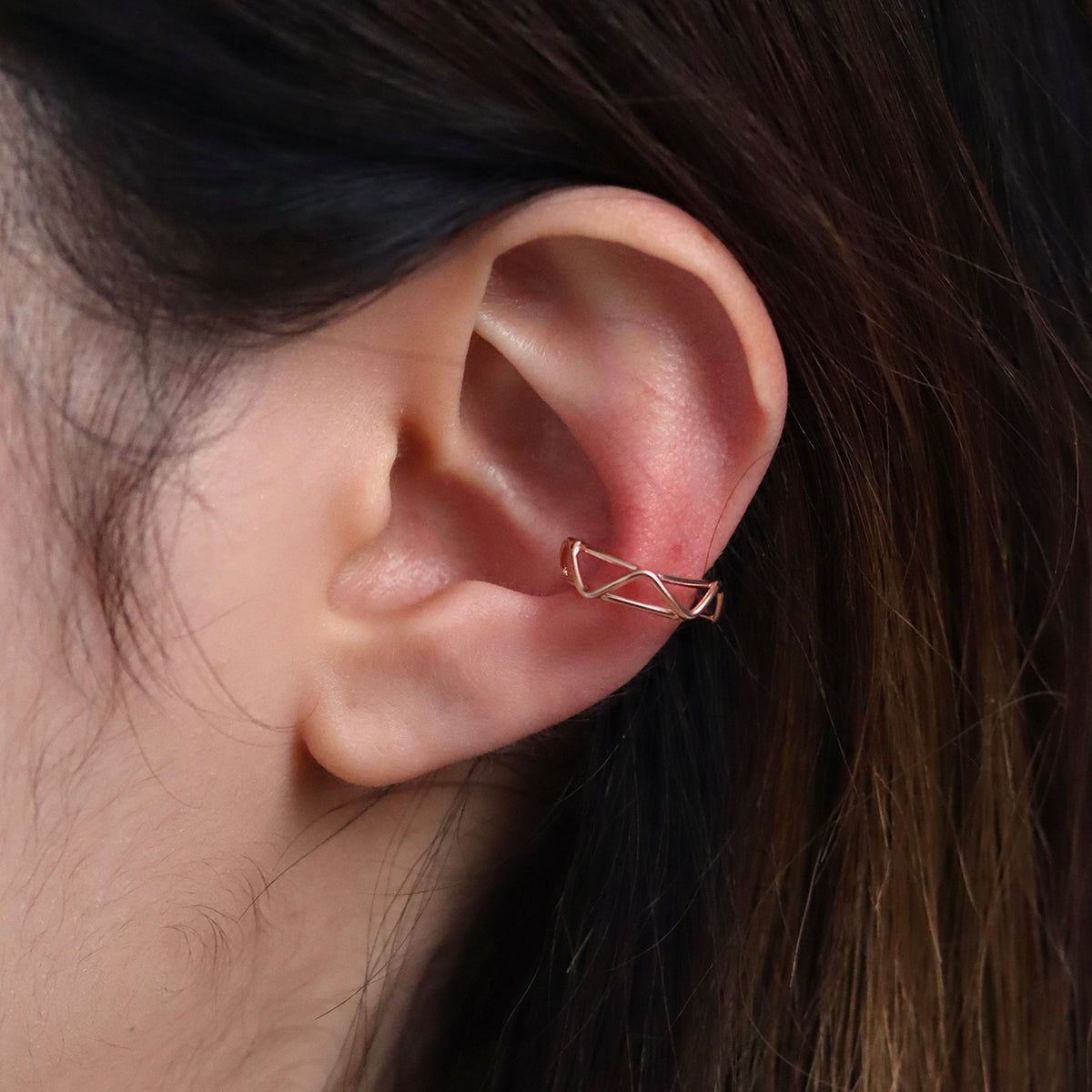 Relay Triangle Ear Cuff