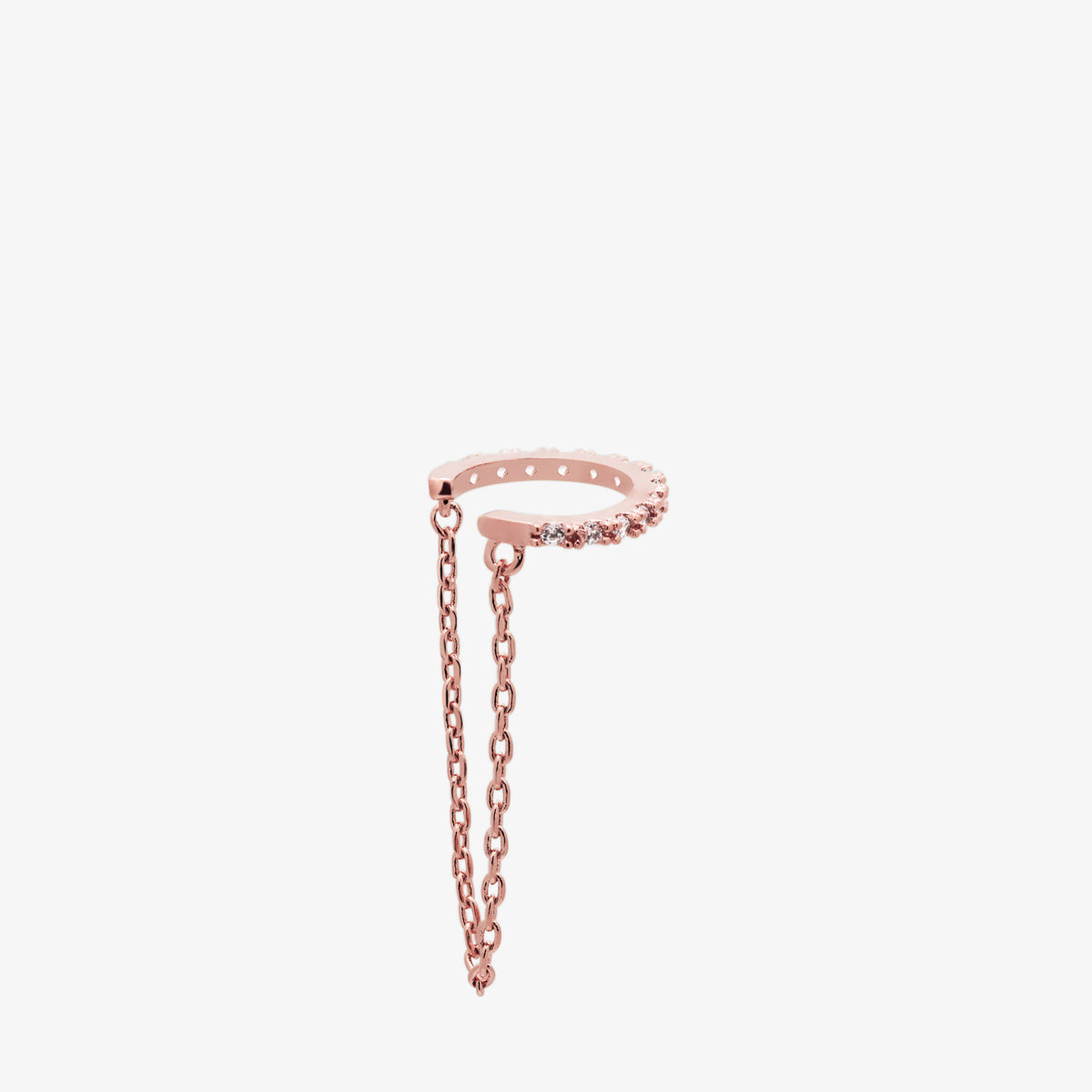 Sparkle Chain Drop Ear Cuff