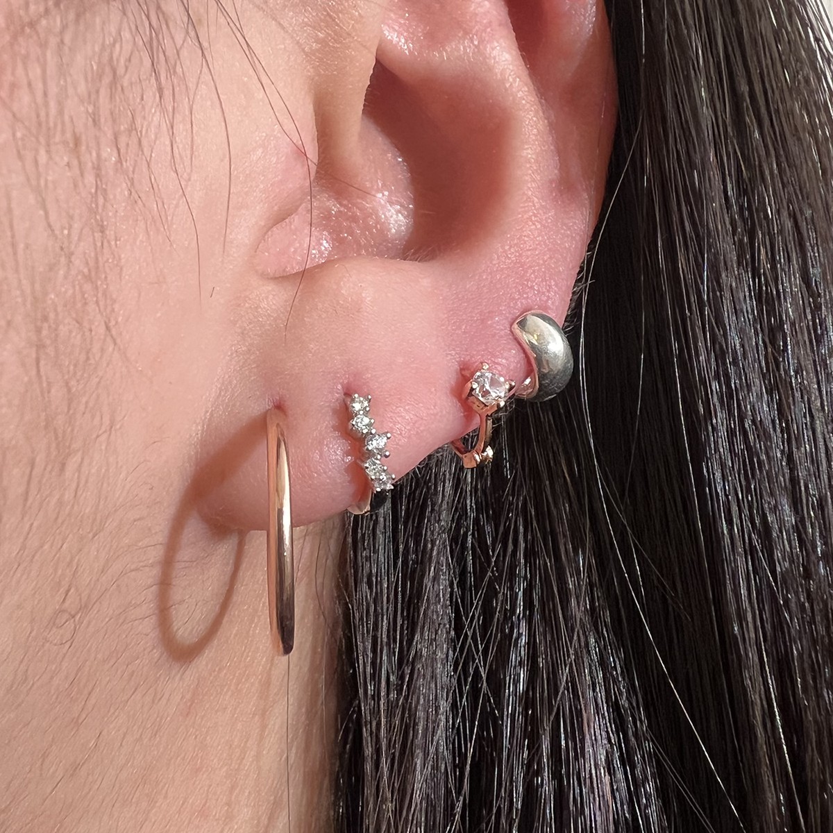 17mm hoop earrings