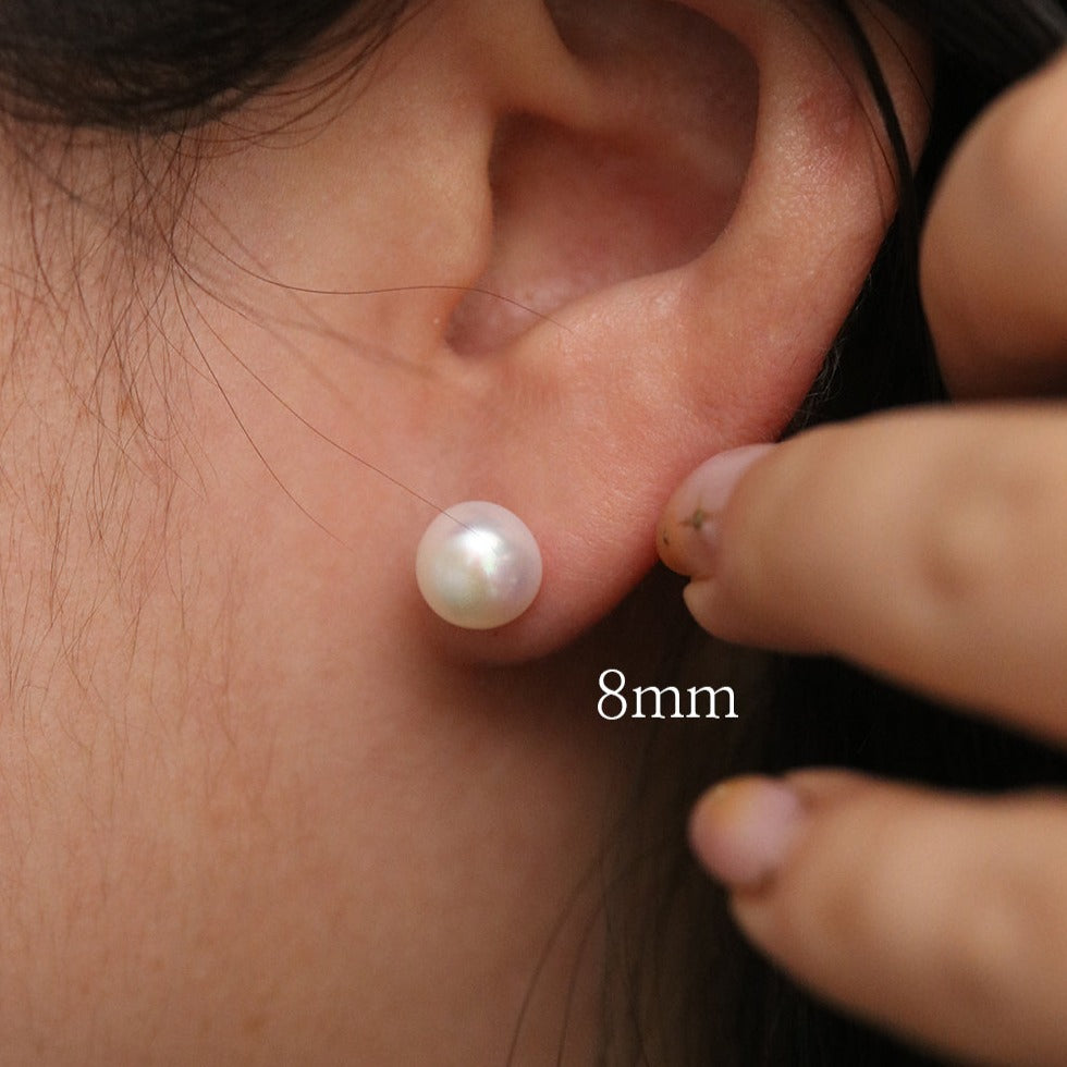 Fresh water pearl earrings (3 sizes)