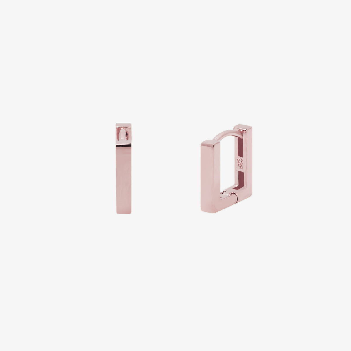 Block Square Huggie earrings