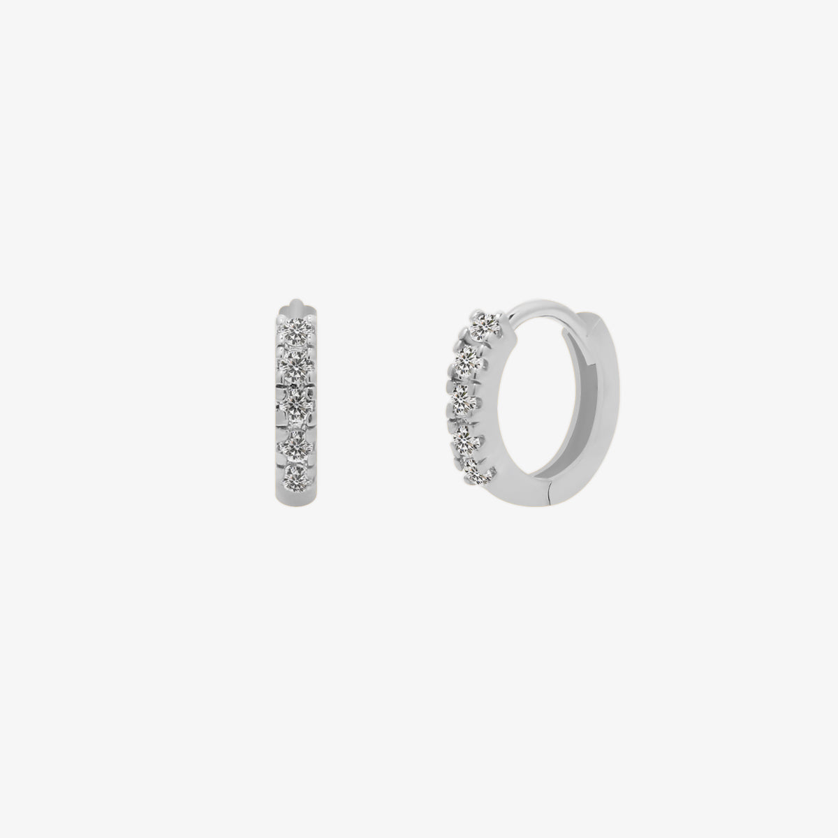 Crystal Huggie Earring