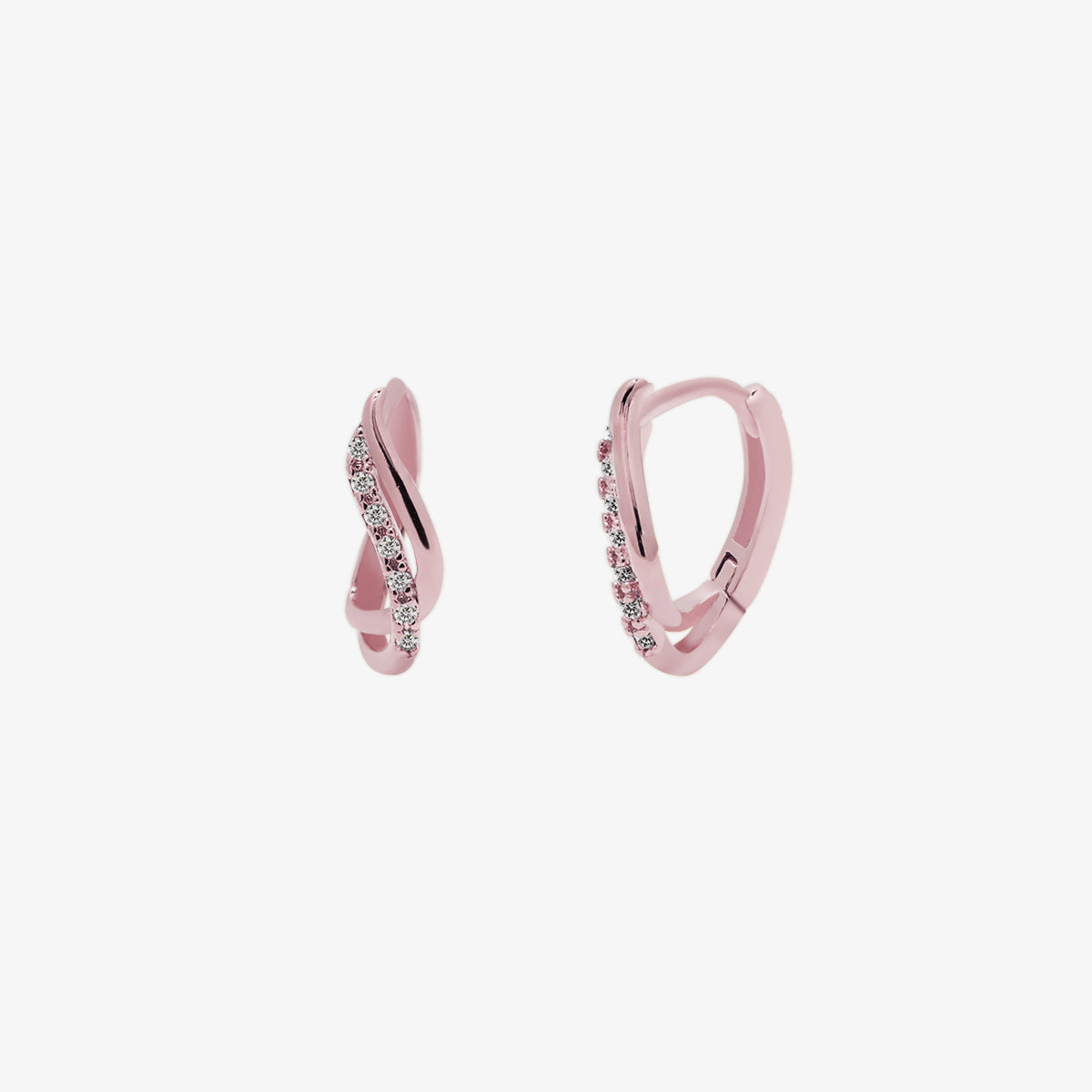 Sleek Curved Huggie Earrings