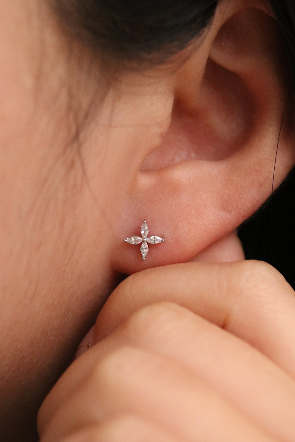 Windmill flower earrings