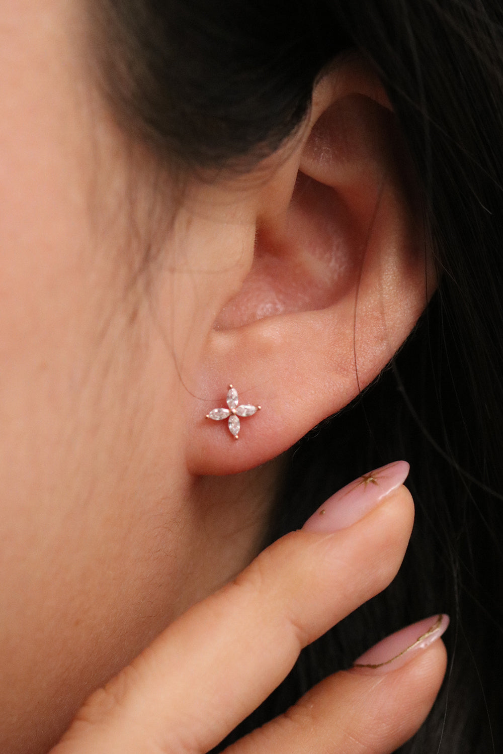 Windmill flower earrings