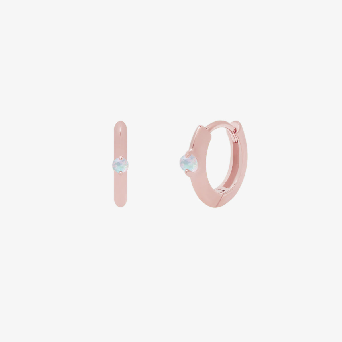 Opal Bold Huggie Earring