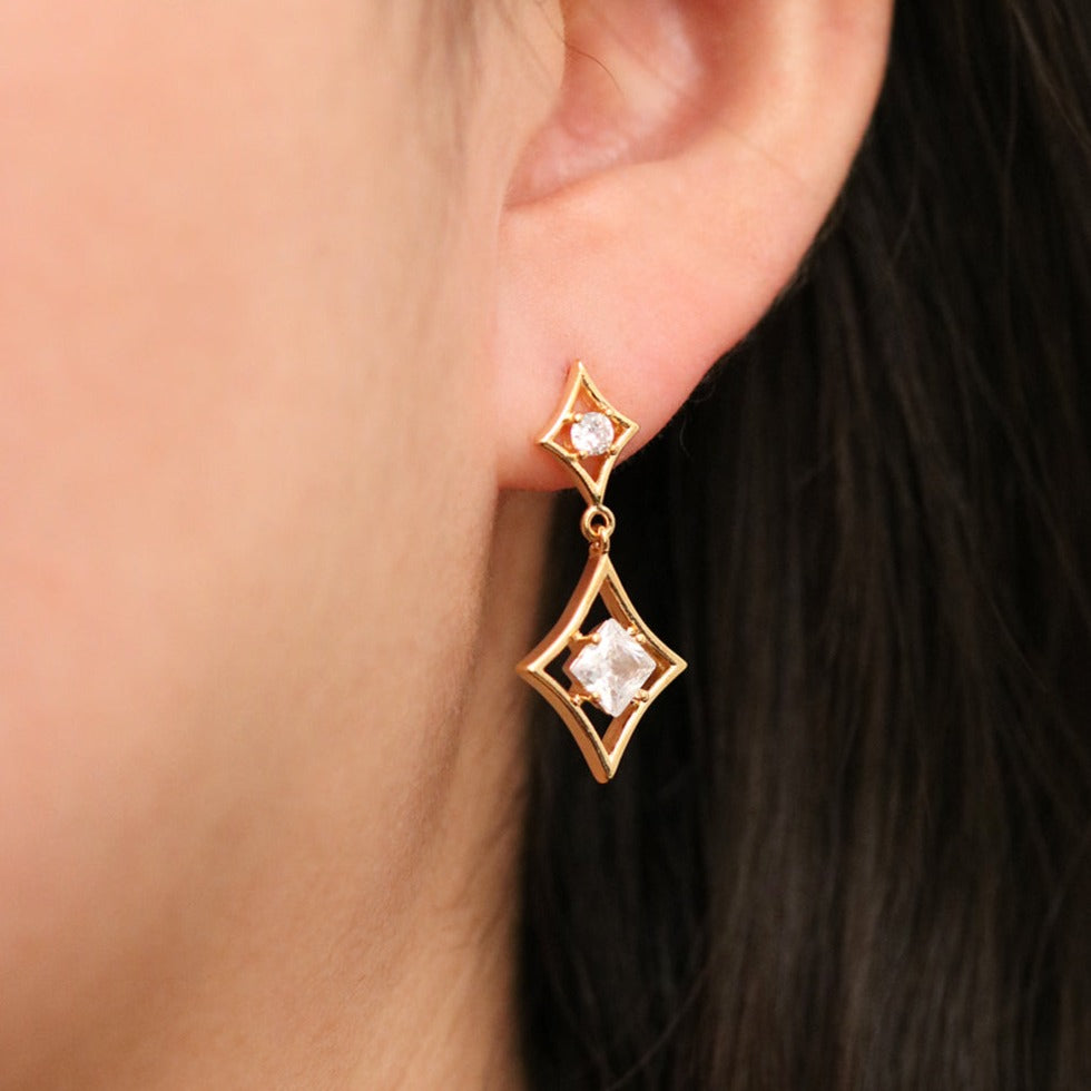 Diamond Teardrop Earrings