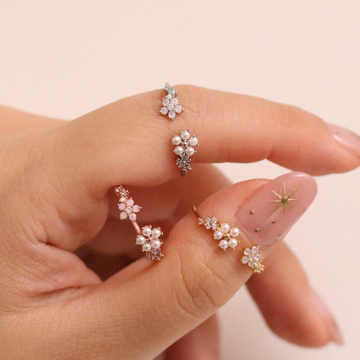 Pearl Flower Ring