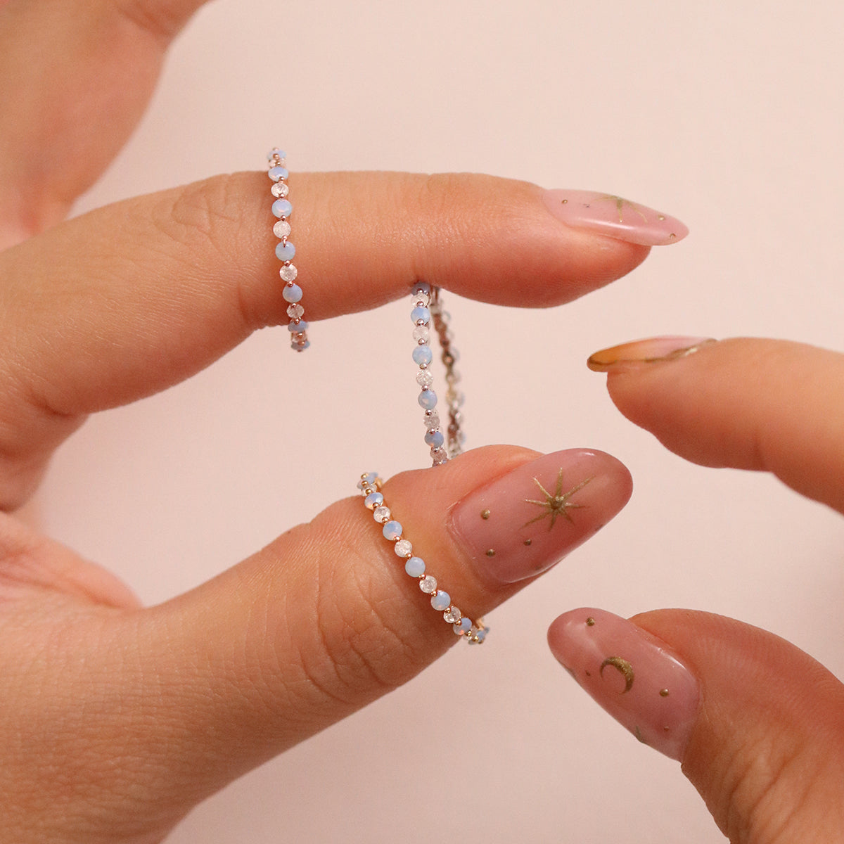 Baby Blue Moonstone ring