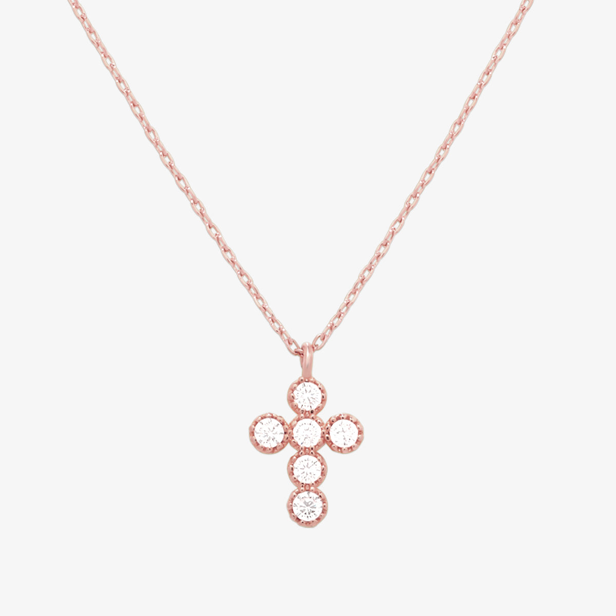 Cubic cross necklace