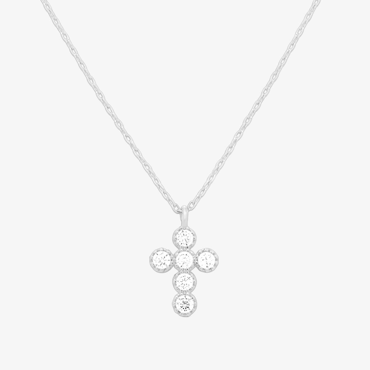 Cubic cross necklace