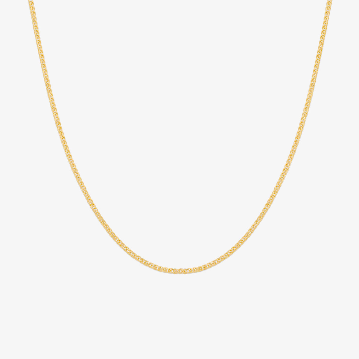 Plain chain necklace