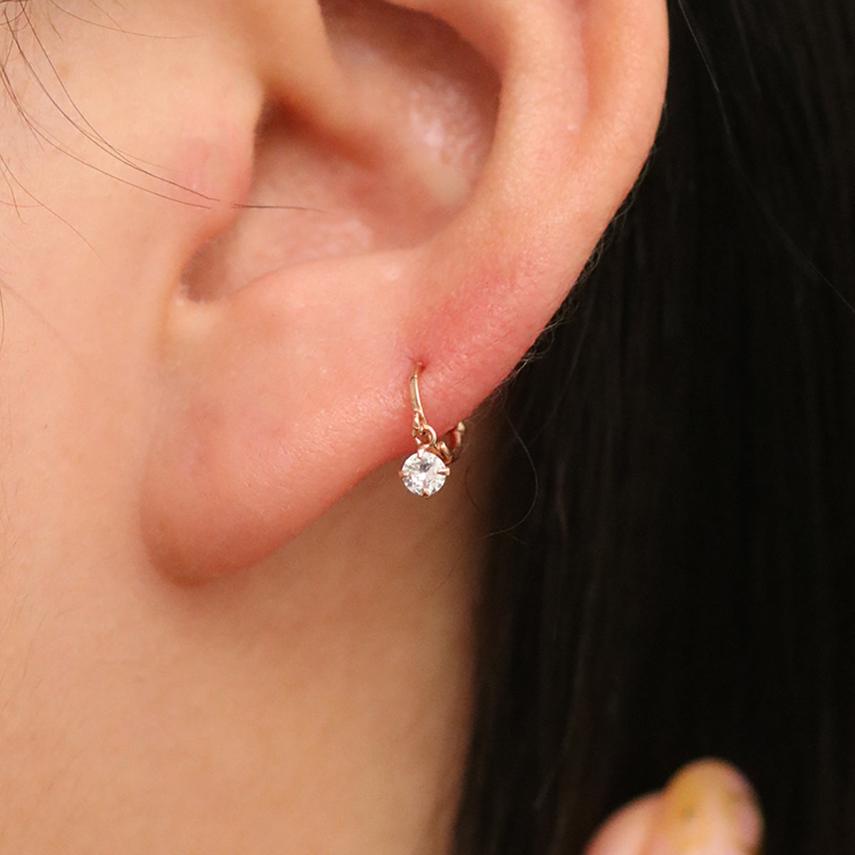 Cubic Charm Huggie Earring