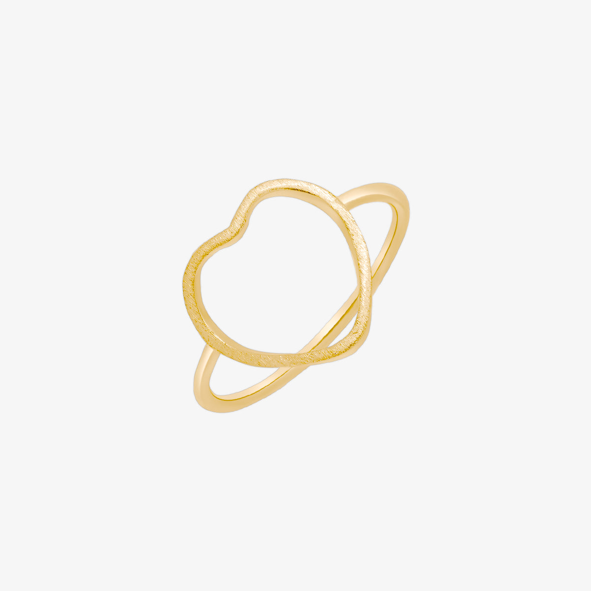 line heart (large) ring