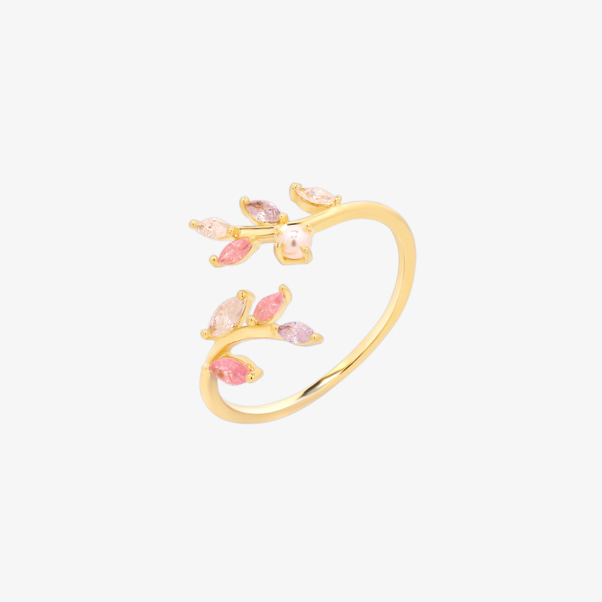 Elegant pearl vine ring with delicate vine design and lustrous pearl for a timeless, feminine look