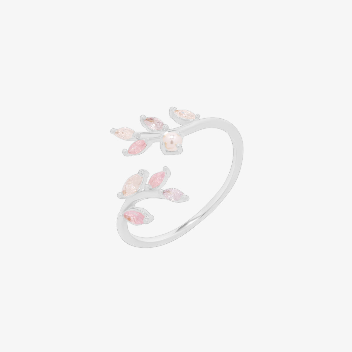Elegant pearl vine ring with delicate vine design and lustrous pearl for a timeless, feminine look