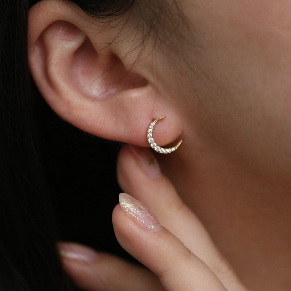 Crescent moon earrings