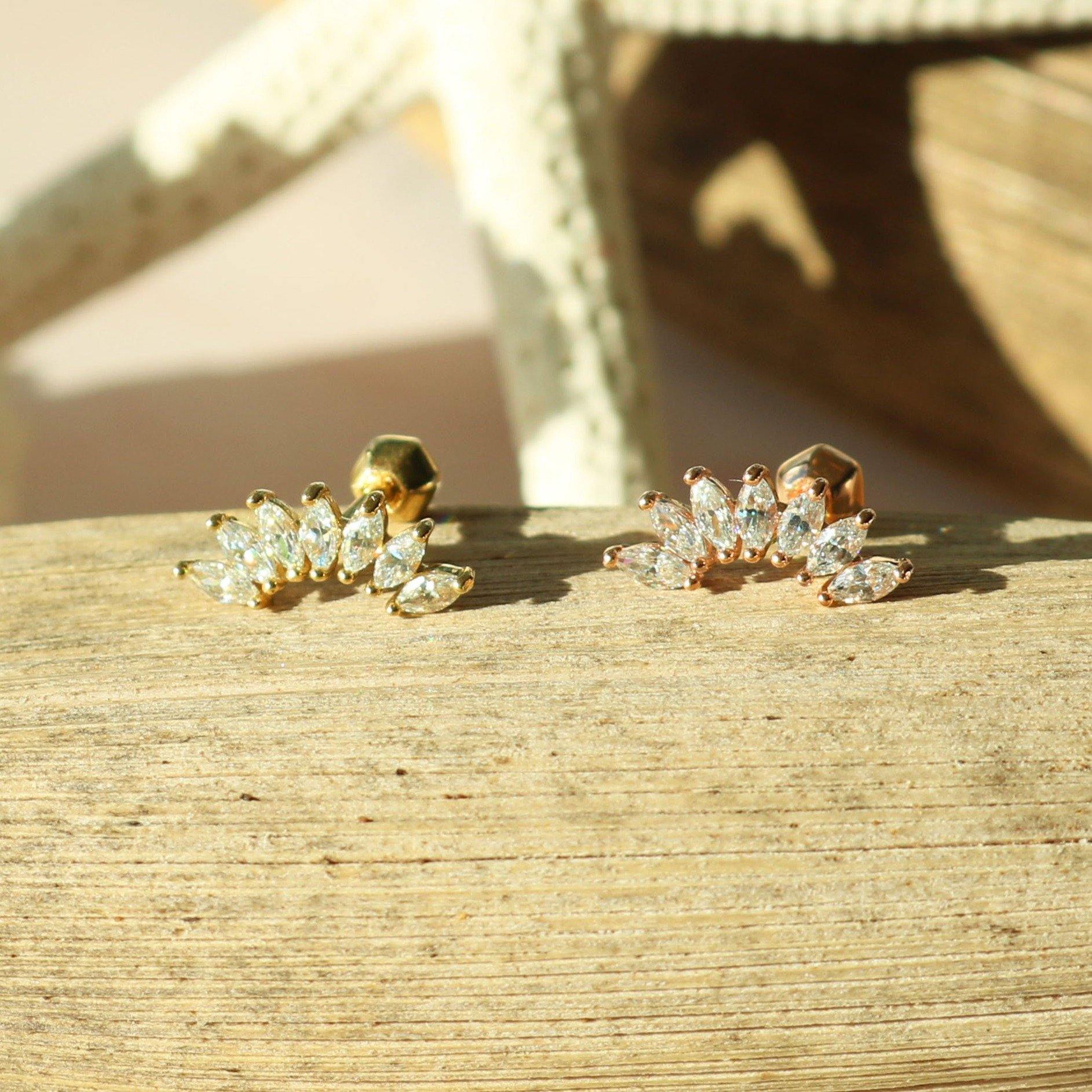 Crystal wing barbell - NABILONDON