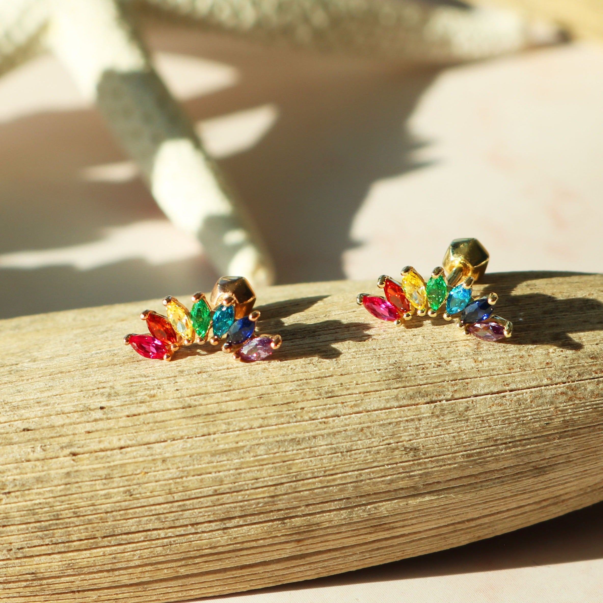 Rainbow wing barbell